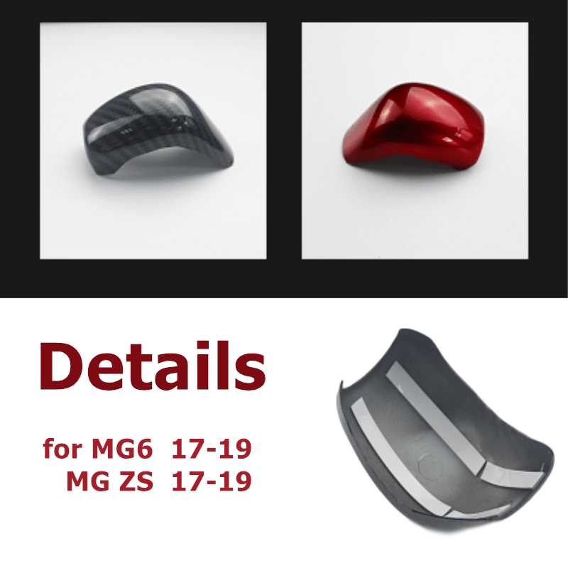 تعديل ألياف الكربون سيارة التلقائي والعتاد غطاء ل MG MG6 MG ZS والعتاد غطاء مقبض التصميم السيارات الديكور الداخلي