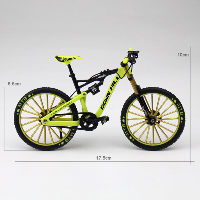 신제품 미니 1:10 합금 모델 자전거 다이캐스트 금속 손가락 산악 자전거 레이싱 시뮬레이션 성인 컬렉션 어린이용, 장난감 선물
