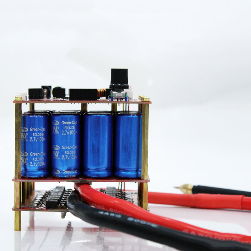 5.4V 400F kondensator zgrzewarka punktowa DIY LED przenośne zgrzewanie punktowe zestaw urządzeń półautomatyczne narzędzia spawalnicze 0.25mm 18650 akumulator