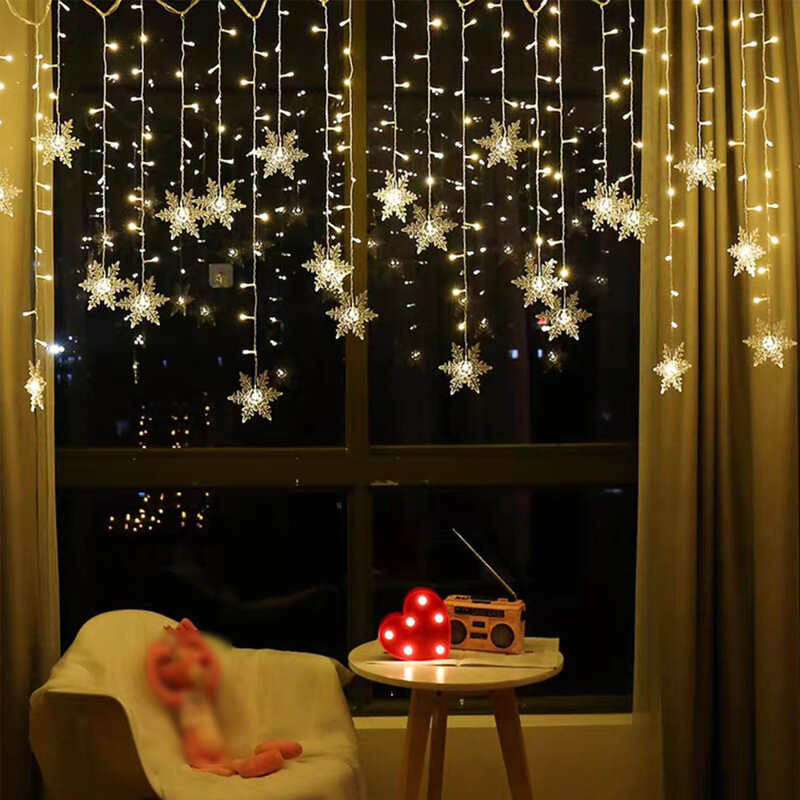 Guirnalda de luces decorativas para Navidad, lámpara Led impermeable para exteriores, decoración de Festival, novedad