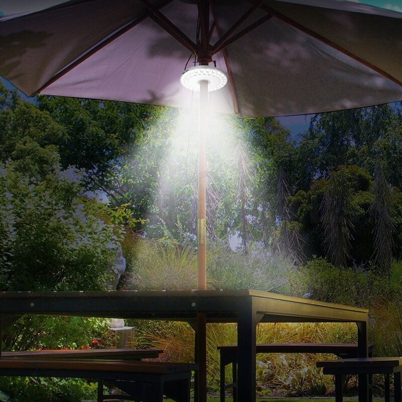 48 LED Super Bright Patio LED ombrello luce esterna portatile tenda da campeggio lampada con gancio lanterna da giardino Dropshipping