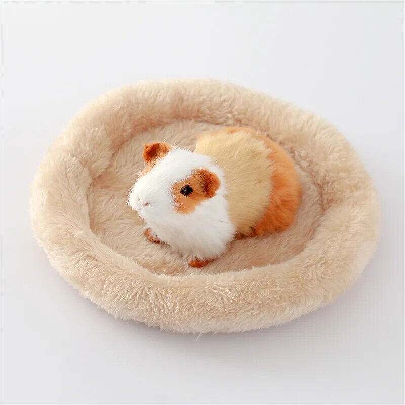Reine Farbe Hamster Nest Pad Samt Wurm Haustier Kissen Hedgehog Chinchilla Kaninchen Für Nagetier Guinea Weiche Bequeme Haustier Liefert