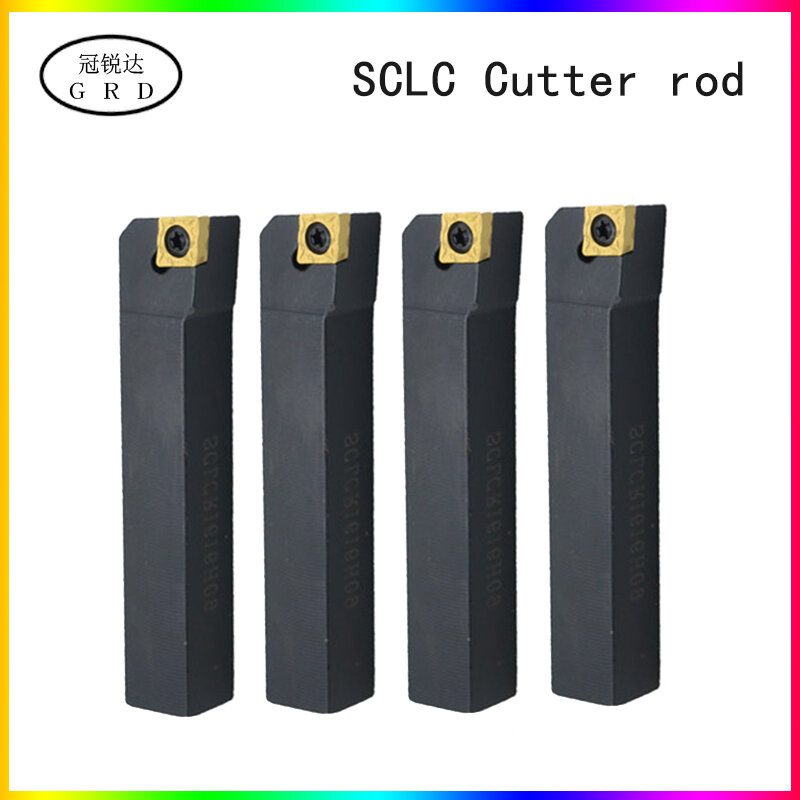 Режущий стержень SCLC SCKCR0808, SCLCR1010, SCLCR1212, SCLCR1616, F08, H06, H09, держатель инструмента и фреза ccmt, co-используется для токарного инструмента