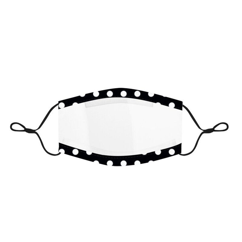 5pcs di Modo Adulto Stampato Maschera Lavabile Trasparente Visibile Lip Viso Maschera Riutilizzabili Bocca Maschera di Protezione Bocca Caps 2020