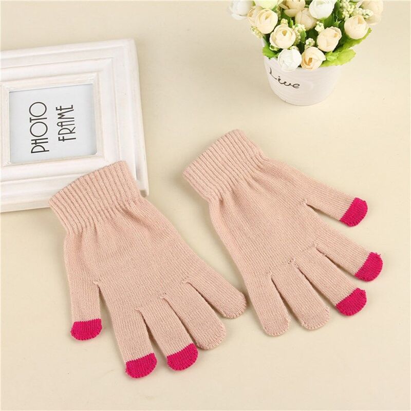 Cycling Driving Elastic Outdoor Full Finger Gloves Touch Screen Winter Gloves Mittens