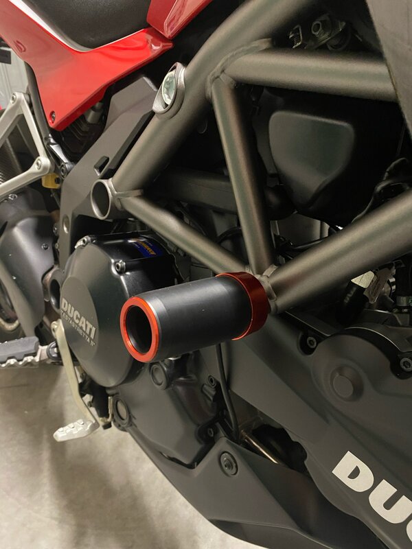 Ducati-マルチストランダモーターサイクルリアマッドガード,落下防止,スライダーガード,クラッシュパッド,1200