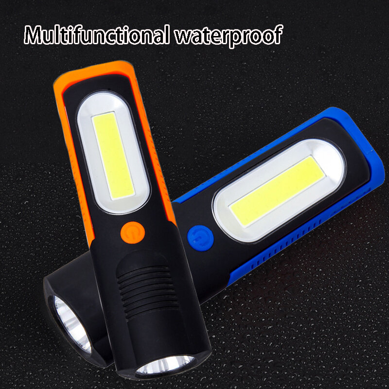 Lampe de poche Ultra lumineuse avec support LED, torche étanche pour Camping, vélo, travail en plein air, maison