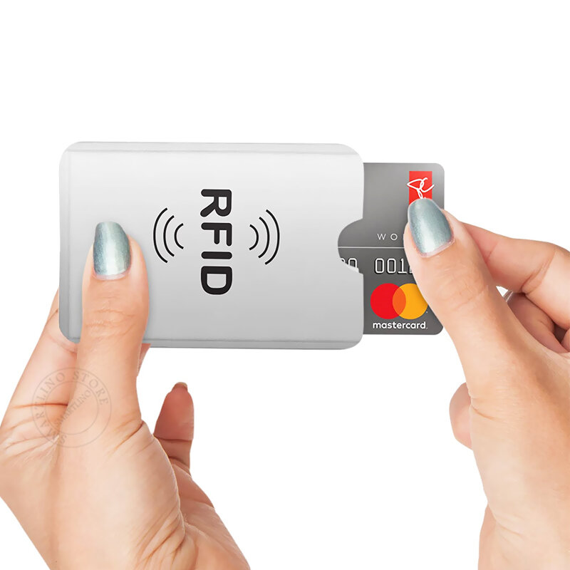 Protecteur de carte de crédit bancaire antivol, NDavid, RFID, blocage du porte-carte, couverture de portefeuille, feuille d'identité, étui pour carte de visite, 5 pièces, 10 pièces, 20 pièces