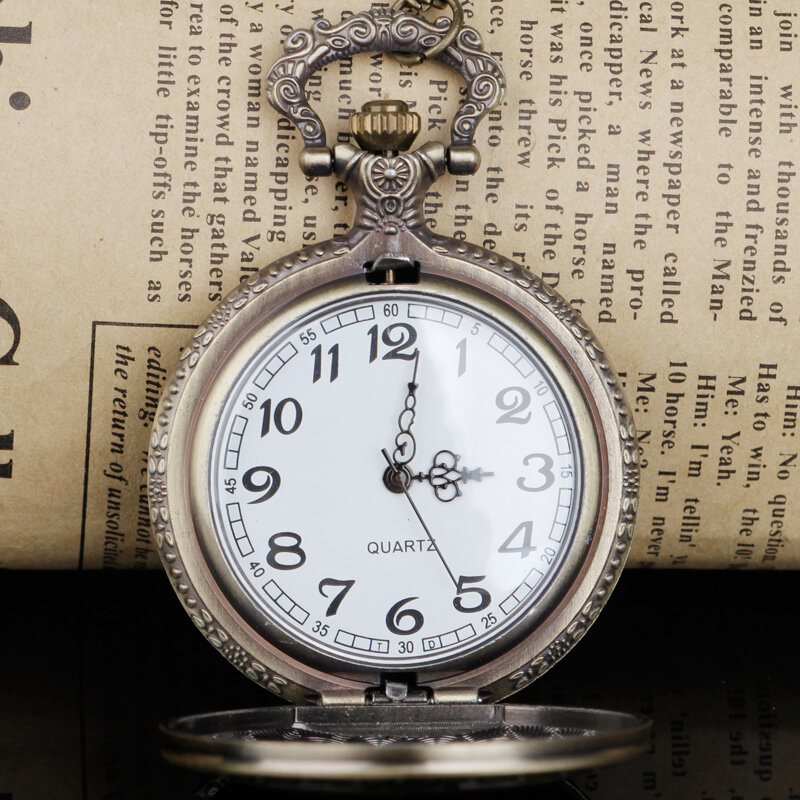 Reloj de bolsillo de cuarzo para hombre y mujer, cronógrafo con emblema nacional de Austria, bronce, TD2100