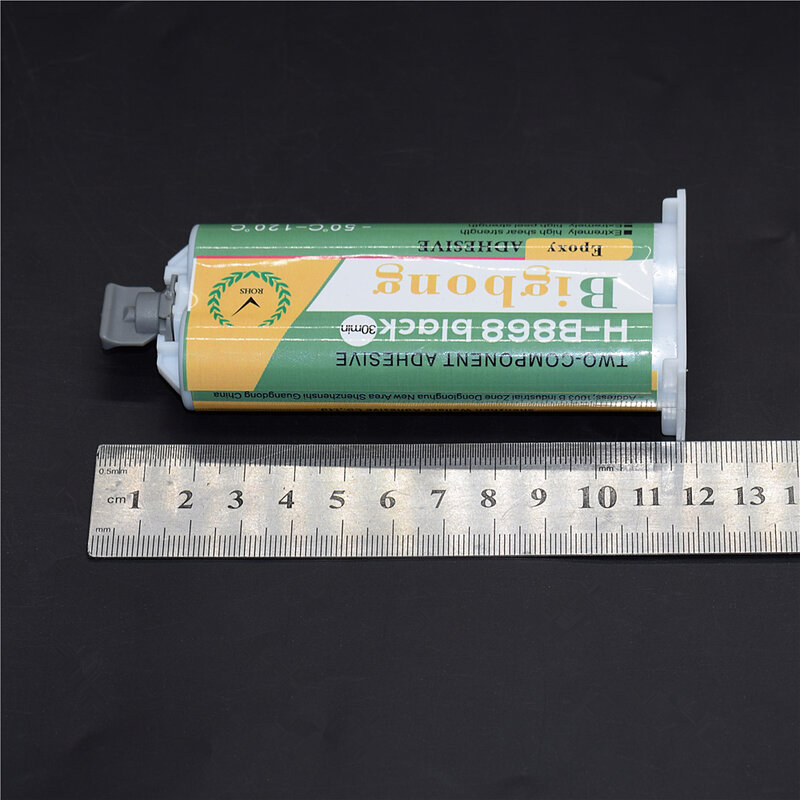 Epoxy High Temperature 50ml 1:1 Resin Strong Black Contact Cements for Bonding Plastic Ceramic Stone Wood Metal