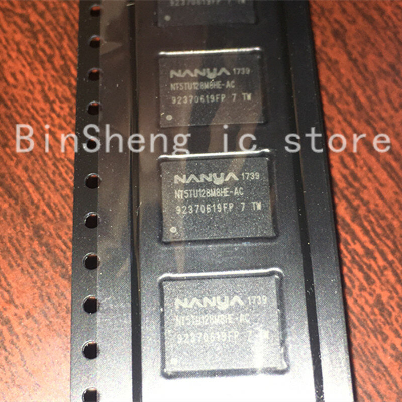 5pcs/lot  NT5TU128M8HE-AC   NT5TU128M8HE-ACI  BGA  1G large capacity DDR2 memory chip IC