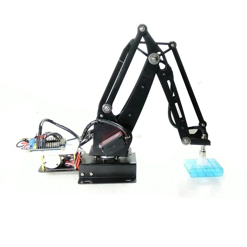 3 Dof lengan Robot cangkir hisap simulasi industri Manipulator serat kaca berdiri dengan Digital Servo UNO R3 pengontrol bagian Kit DIY