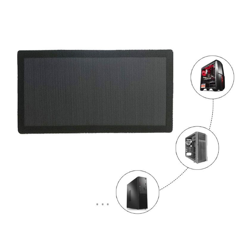 Filtre magnétique anti-poussière en PVC 12x24cm, filet de protection pour châssis d'ordinateur, boîtier PC, accessoires de ventilateur de refroidissement