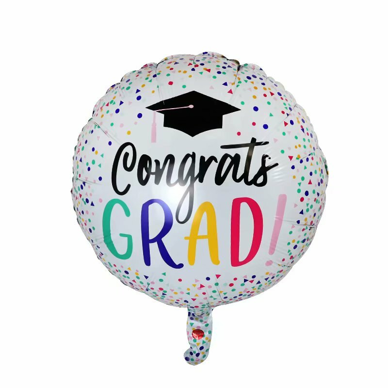 Ballons à l'hélium pour félicitations Grad, retour à l'école, remise des diplômes, ballon en aluminium, décoration de fête d'anniversaire, fournitures Globos, 10 pièces, 18 pouces