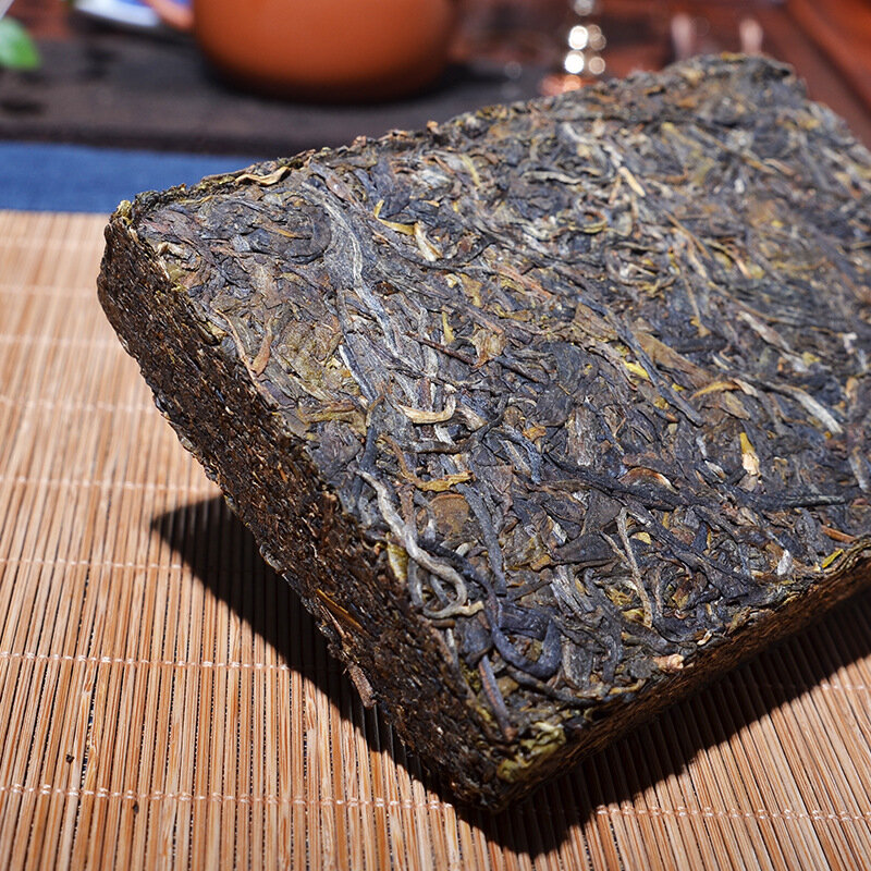 Более 15 лет Пуэр чай Китайский Юньнань старый сырой пуэр 250 г уход за здоровьем Пуэр чай кирпич для похудения чай Китай чай