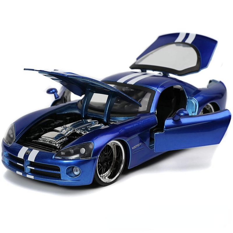 1:24 Dodge Viper SRT10 sports car modified racing speed and passion alloy car simulation model Jiada