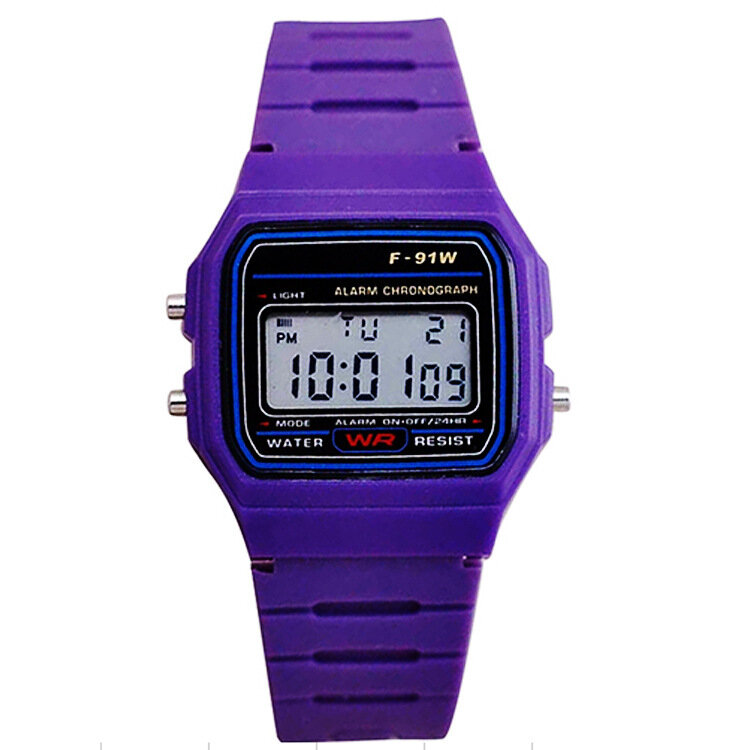 Multi-function Ultra-thin Luminous Alarm Kids Watches Sports Electronic Watch Girls Students Clock Square Children LED Watch