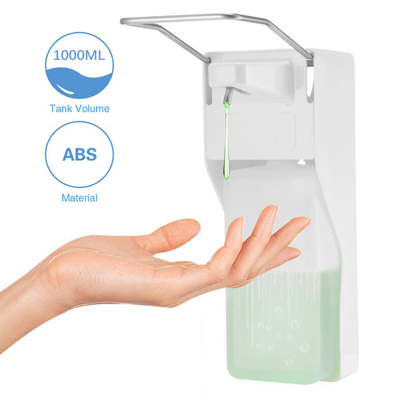 2020 Elbow Press Soap Sanitizer Dispenser Pump Wall-Mounted Multipurpose ABS Manual Soap Dispenser Soap Home Kitchen Bathroom