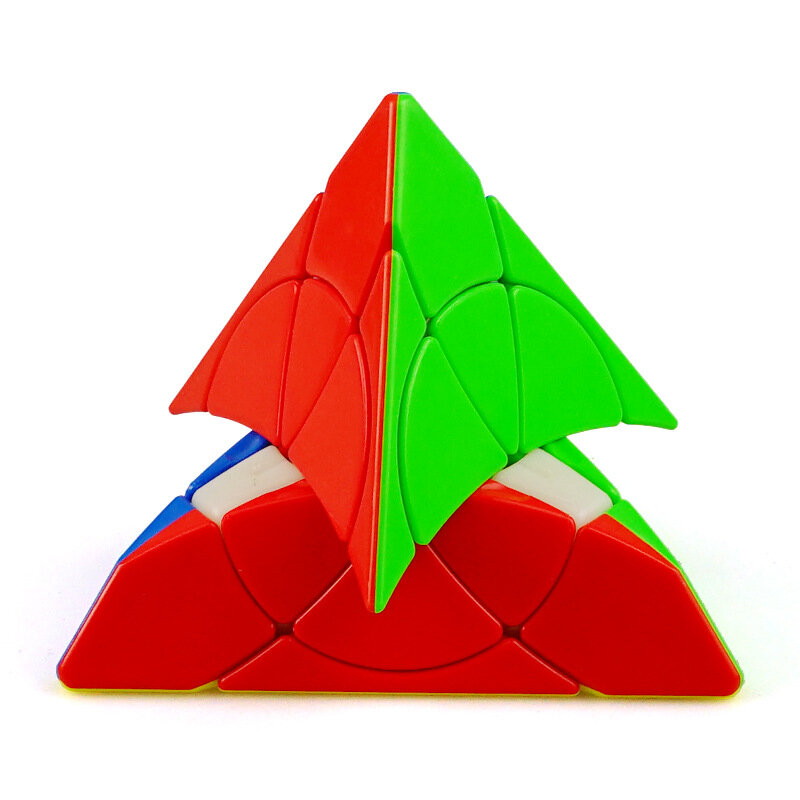 Yongjun-cubo mágico com pétalas de pirâmide, para fotos da jinzita, triângulo profissional, brinquedo educativo de velocidade para crianças