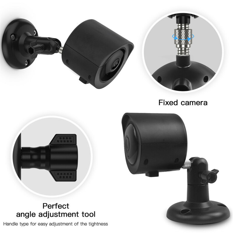 Yi-홈 카메라 방수 벽 마운트 홀더, 야외 조정 가능한 360 도 회전 브래킷, Yi 홈 카메라용 보호 케이스 포함