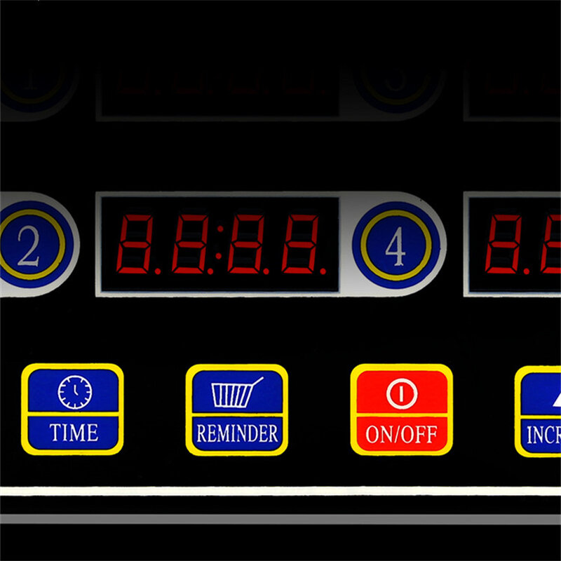 Calculagraph 計算機 8B キッチン用品 キッチンタイマー 4チャンネルタイマー時計 220v電源プラグ 8画面シェイクバスケット リマインダー 調理アクセサリー kitchen timer