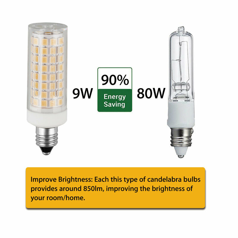 10 шт./лот миниатюрные светодиодные лампы-кукуруза BA15D E11 E12 E14 E17 G4 G9 102, светодиодные лампы 9 Вт, сменные галогенные лампы 80 Вт для домашнего осв...