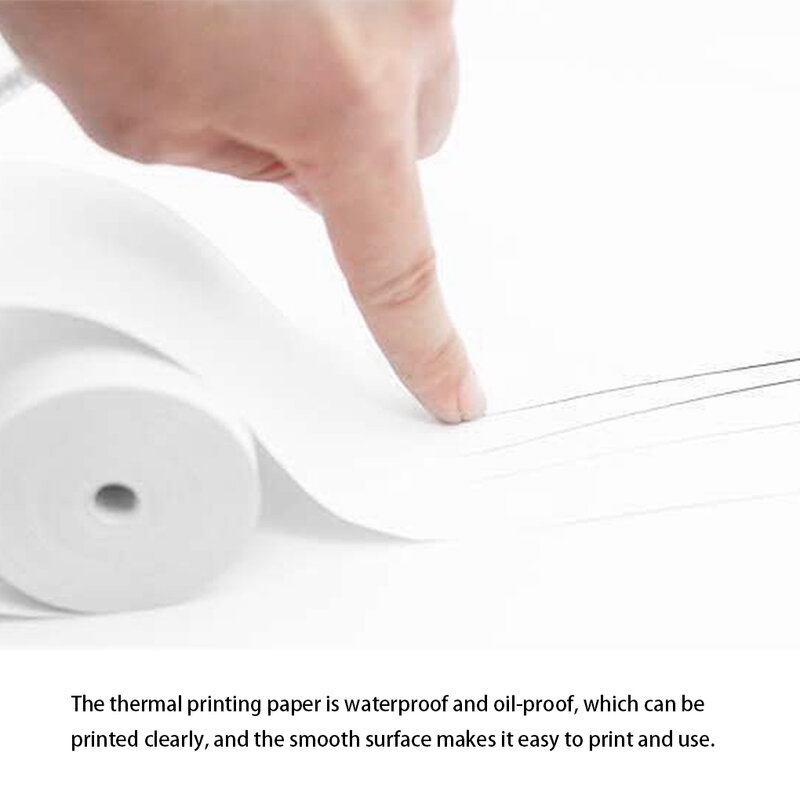 10 rolls branco crianças câmera polpa de madeira térmica papel impressão instantânea crianças câmera impressão papel acessórios peças reposição