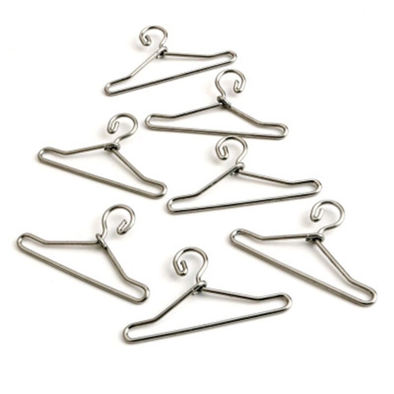 20pcs Metal Doll Hangers Doll Accessories For Babie Blyth 1/6 Doll Cloth