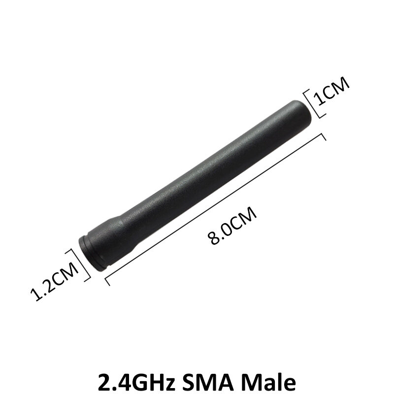 Grandwisdom-antena 3dbi sma macho wlan wifi 2,4 ghz, 5 piezas, 2,4G, módulo pbx iot, receptor de señal, antena de alta ganancia