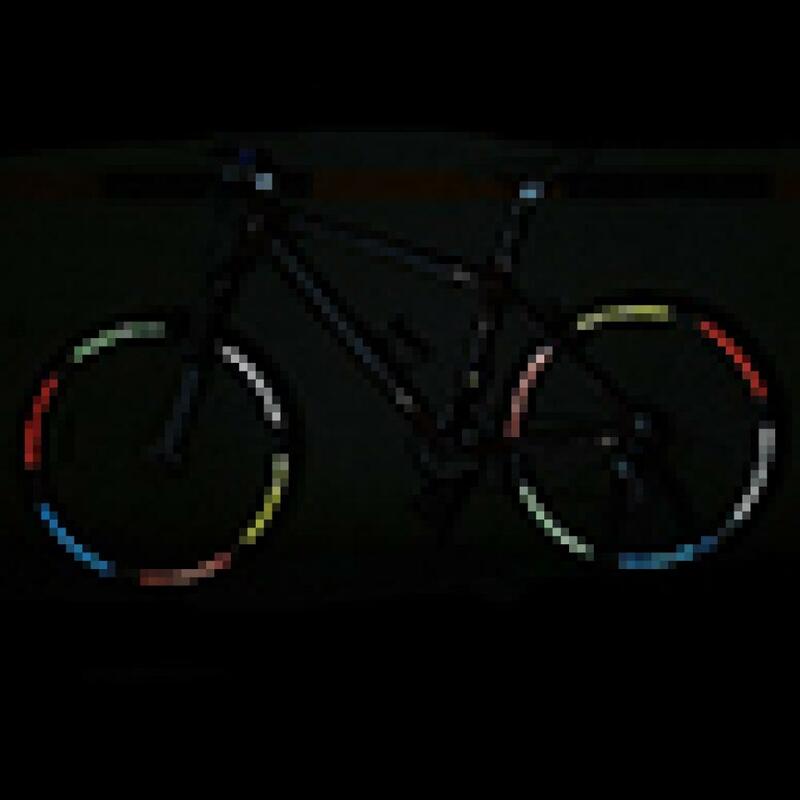 Autocollant Fluorescent réfléchissant pour jante de vélo, 1 pièce, accessoire de cyclisme