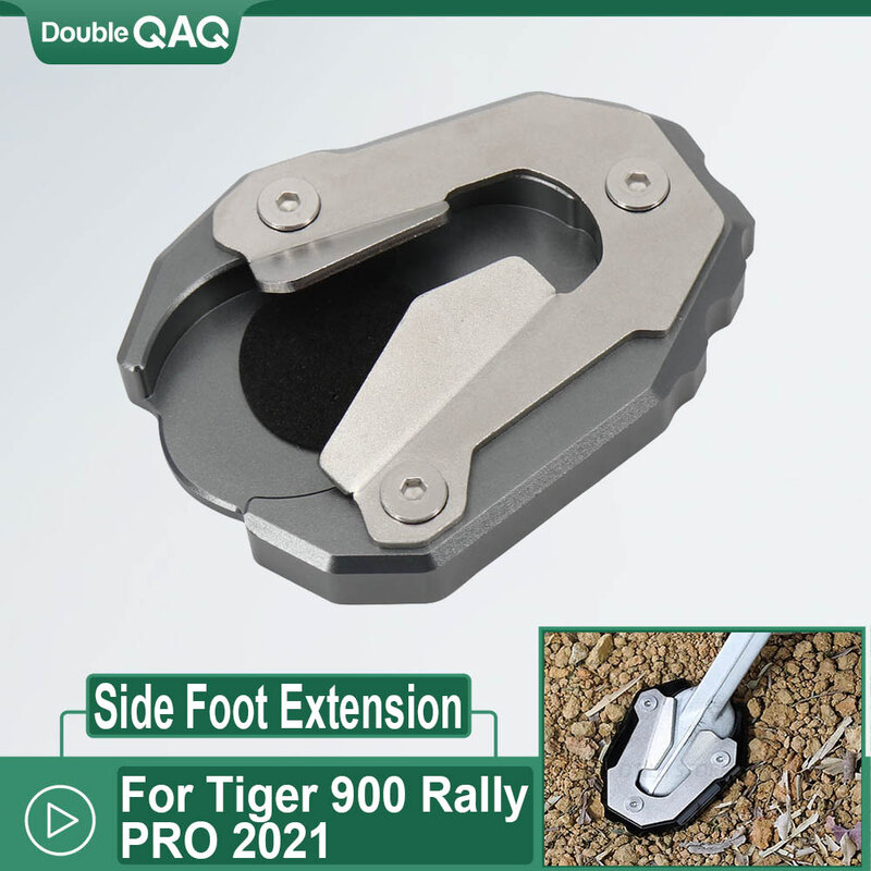 2021-per Tiger 900 Rally PRO accessori moto ingranditore del piede piastra di prolunga cavalletto laterale cavalletto alluminio CNC
