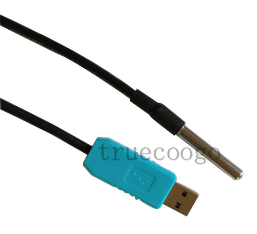 Sensor de temperatura USB, medición de temperatura, Chip Digital 18B20 que proporciona Software de prueba
