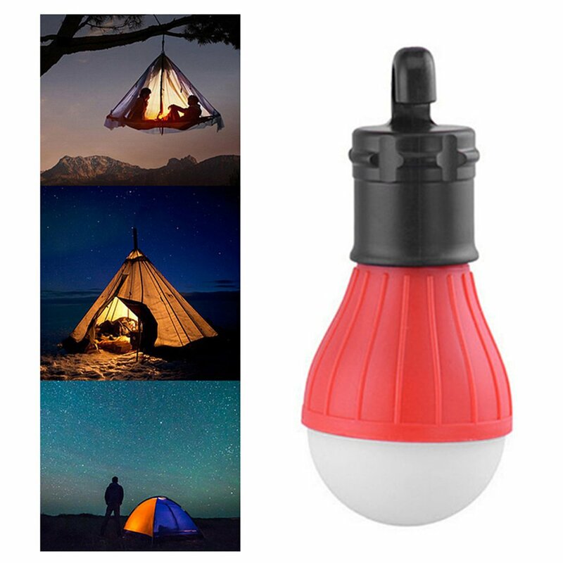Lampe suspendue à 3led pour tente, 3 Modes d'éclairage extérieur, mousqueton d'urgence SOS, lanterne de randonnée à économie d'énergie
