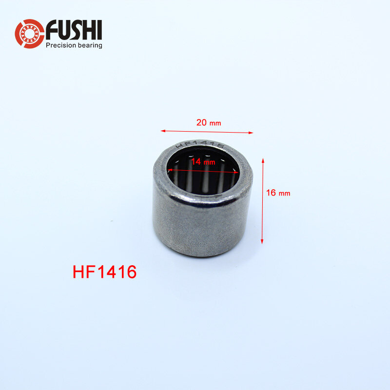 Подшипник HF1416 14*20*16 мм, 10 шт., вытянутая чашка, игольчатая роликовая муфта, игольчатый подшипник HF142016
