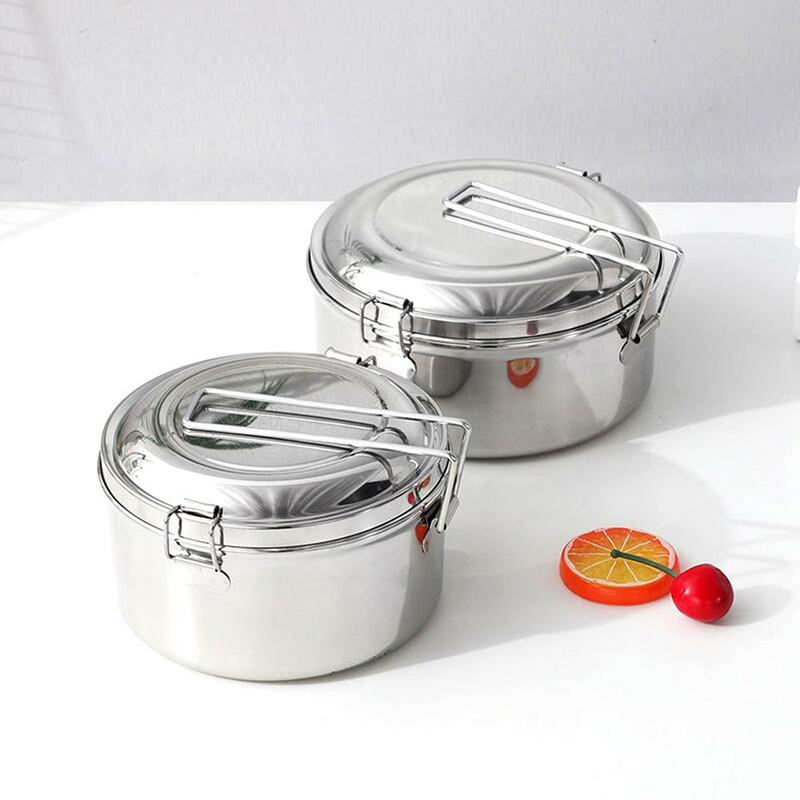 High Quality Outdoor EDC Stainless Steel Kids Lunch Box with bag Portable Bento Box Leak-Proof Food Container Kitchen Lunchbox