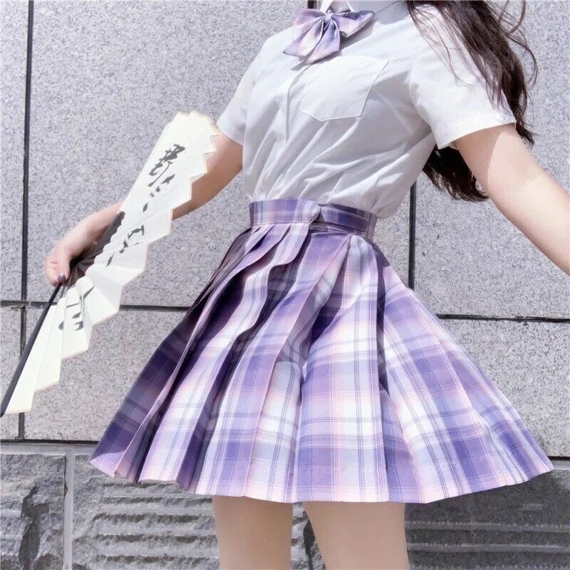 Chân váy JK ngắn dáng xòe xếp ly kẻ caro đồng phục nữ sinh Nhật Bản Hi  Skool thời trang học đường TẶNG NƠ - Chân váy | ThờiTrangNữ.vn
