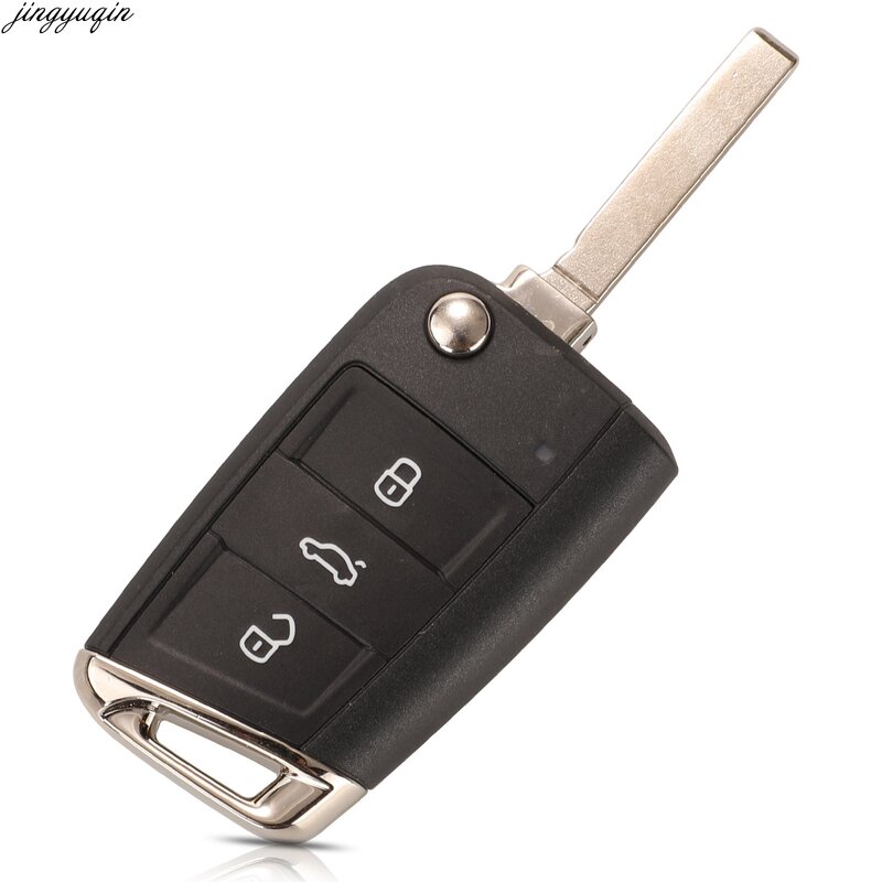 Jingyuqin Keyless-Go Semi-Smart Car Key 434MHz MQB ID48สำหรับ VW Seat Golf7 MK7 Touran Polo tiguan 5G6959752AB/BB/Q 6V0959752D