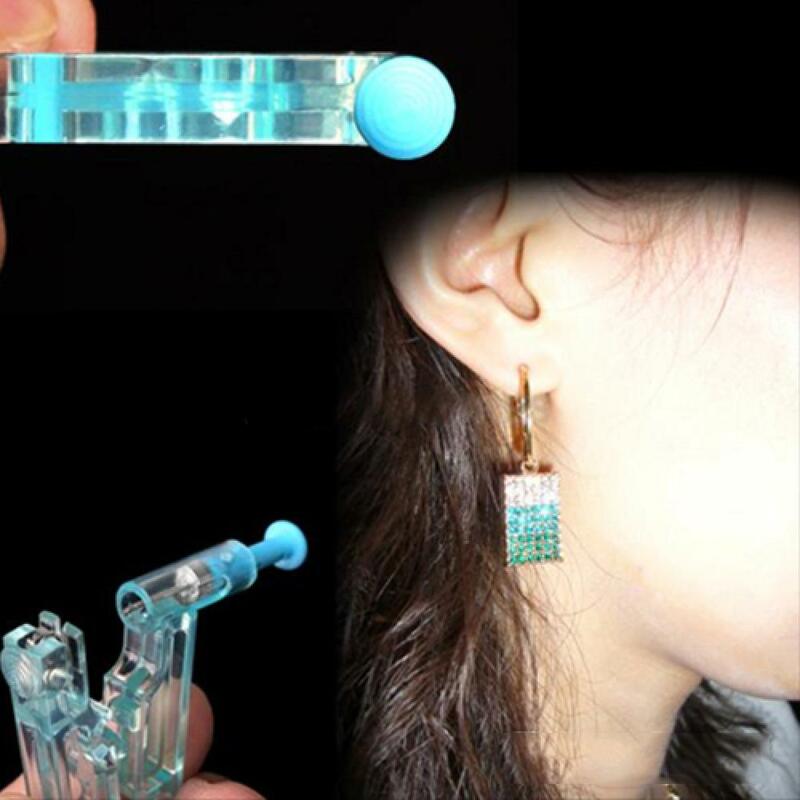 Zestaw do przekłuwania uszu jednorazowe dezynfekcji bezpieczeństwa kolczyk Piercer maszyna szpilki zacisk na nos biżuteria do ciała Piercing narzędzia