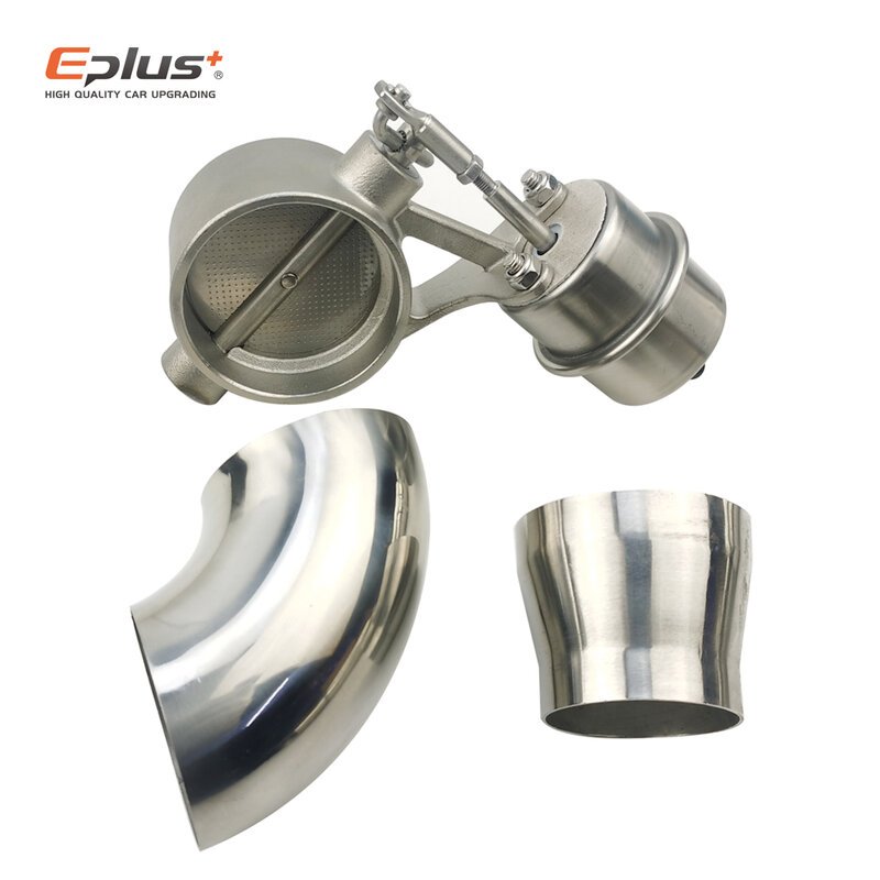 EPLUS-Car Exhaust Pipe Control Sets Válvula, Dispositivo Controlador de Vácuo, Controle Remoto, Interruptor Universal, 51mm, 63mm, 76mm