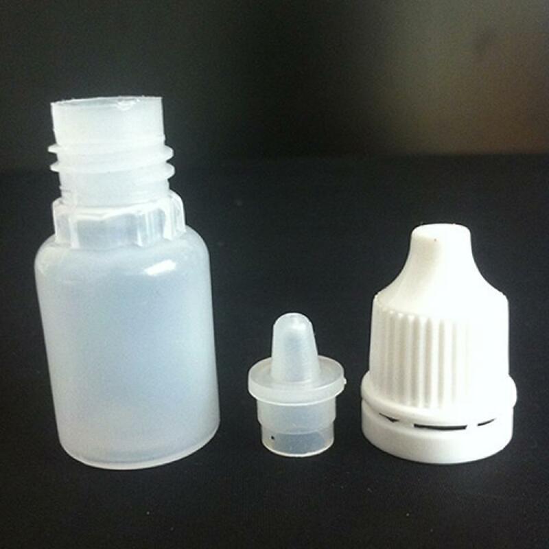Botella cuentagotas de plástico a prueba de niños, botella rellenable de loción de aceite, 5 piezas, 5ml, 10ml, 15ml, 20ML, 30ML, 50ML, 70% ML, gran oferta, 100
