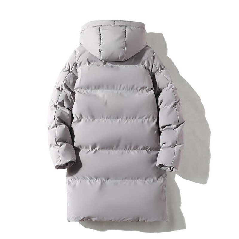 Мужское длинное пальто, зимняя стеганая куртка размером 7XL, 8XL с капюшоном для мужа, парка, верхняя одежда, плотная теплая ветровка для мужчин