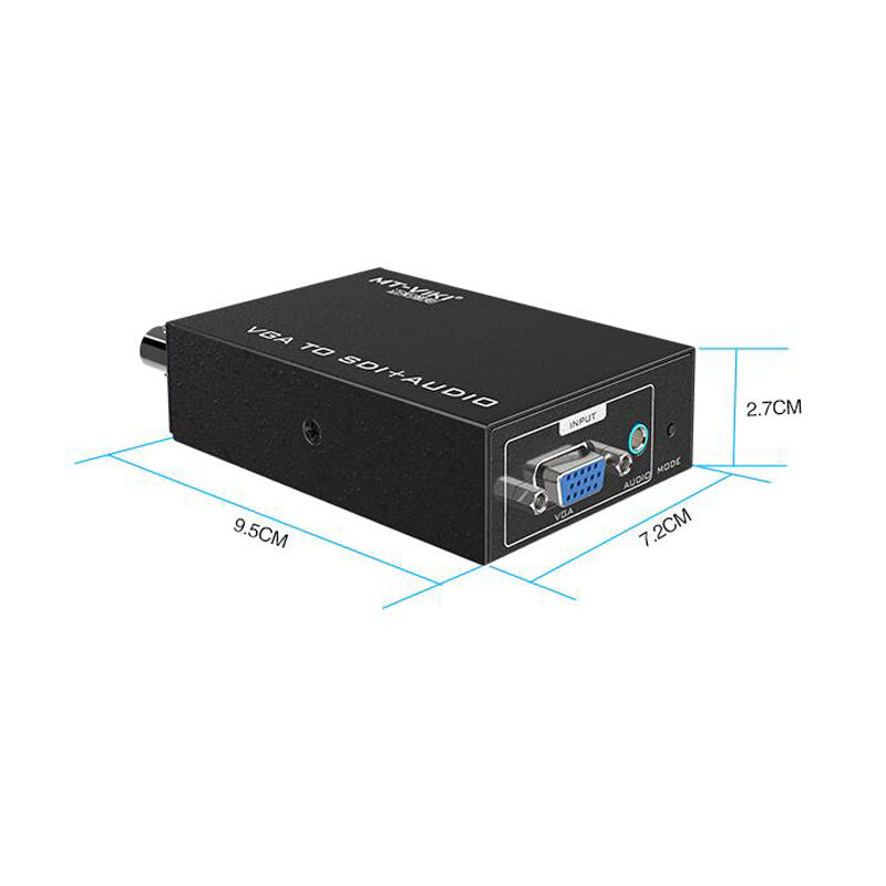 Convertisseur audio vers SDI, MT-VS12 1080P, 3G HD SD VGA + Audip