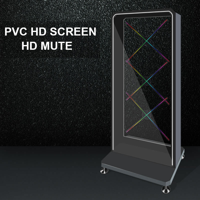 Projetor holográfico 3d led showcase 2 metros suporte vídeo/imagem de alta qualidade escudo holográfico publicidade de alta definição