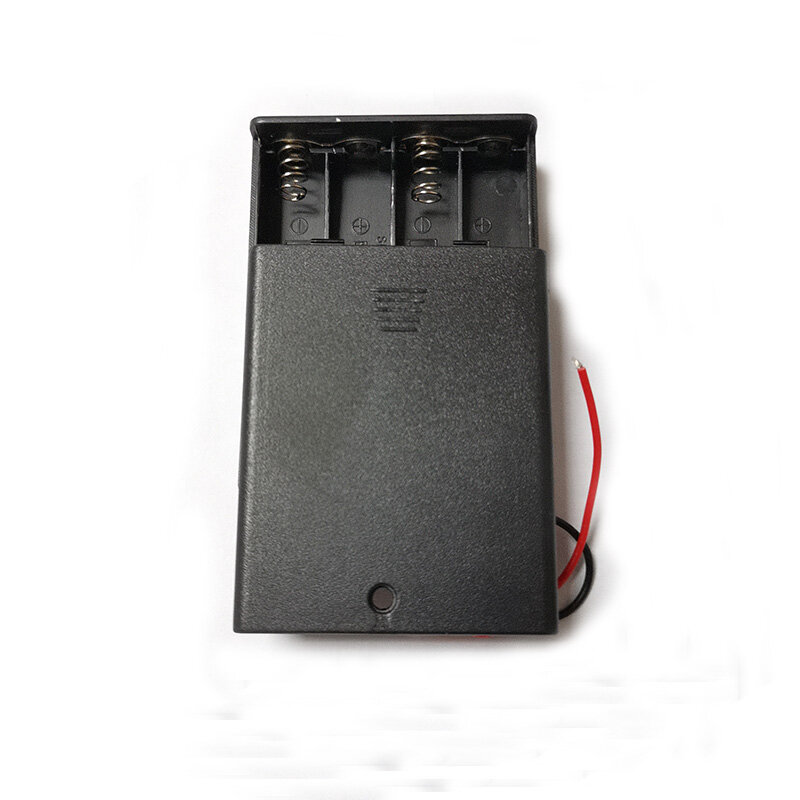 1Pcs AAA Battery Holder Case Box With Leads With ON/OFF Switch Cover 2 3 4 Slot Standard Battery Container Drop Shipping