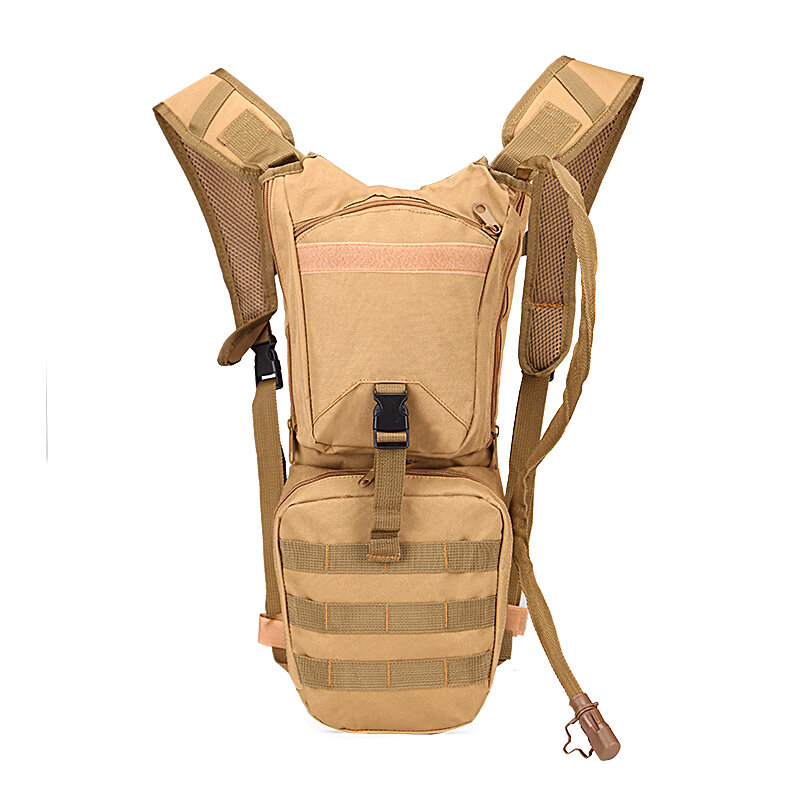 Khaki Riding Backpack Set, 2.5L, bexigas de água, caminhadas Mochilas