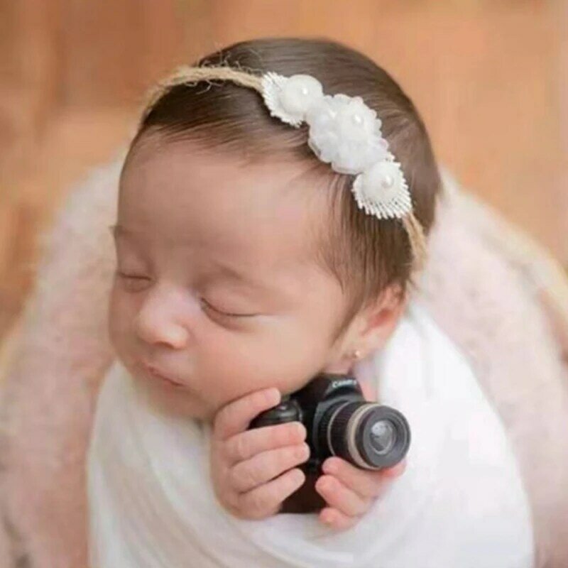 1/12 Model Kamera Mini Rumah Boneka Alat Peraga Fotografi Bayi Baru Lahir Aksesori Foto Pemotretan Studio Bayi