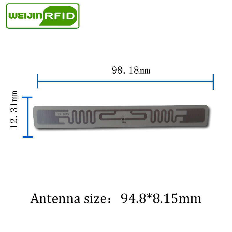 UHF RFID علامة ملصقا الغريبة 9640 الرطب ترصيع 915mhz 900 868mhz 860-960MHZ Higgs3 EPCC1G2 6C الذكية لاصق السلبي RFID الكلمات التسمية