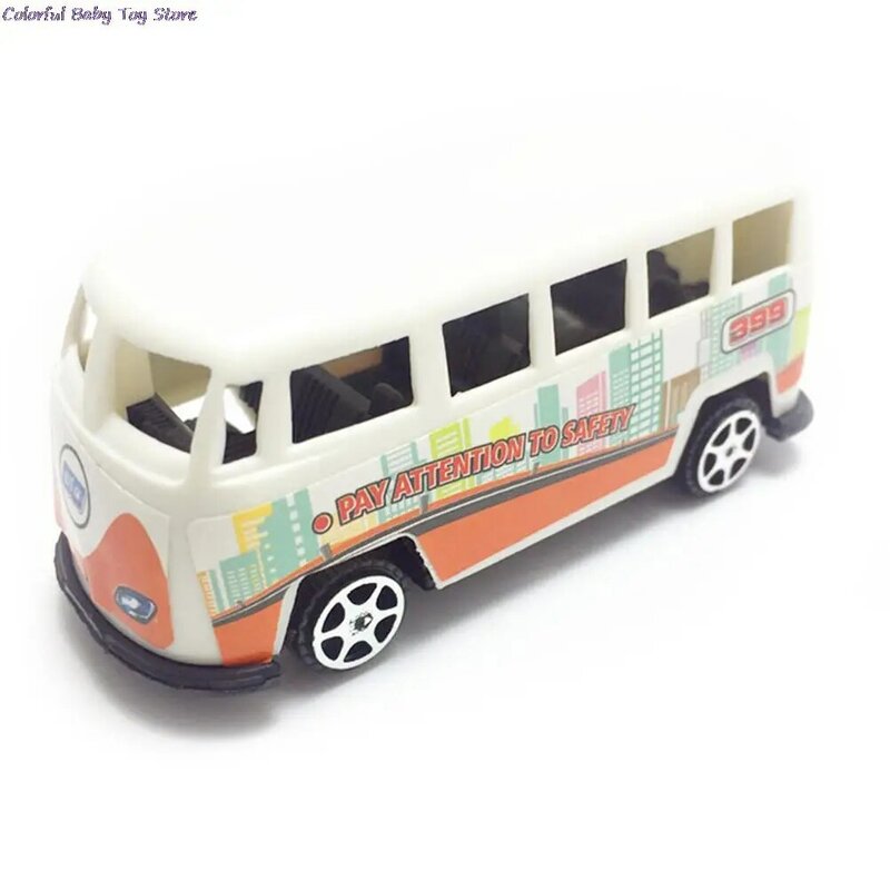 Mini wycofać niebieski zielony żółty czerwony plastikowy autobus Tayo Tayo mały autobus koreański Anime Oyuncak Model samochodu losowy kolor