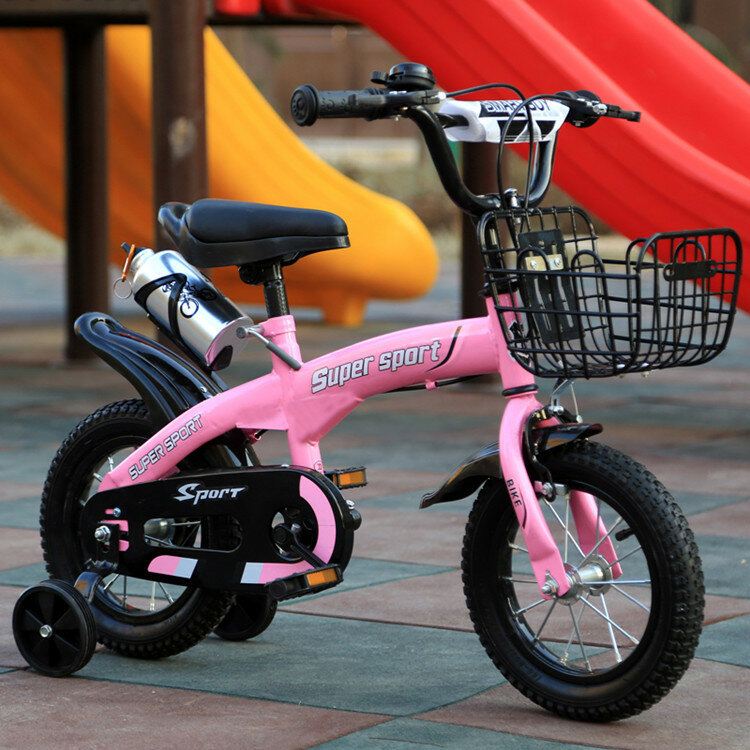 ドキドキ子供自転車12/14/16インチ2-9歳男の赤ちゃんの子供バイク自転車ベビーカー少年少女の運動学生バイクギフト