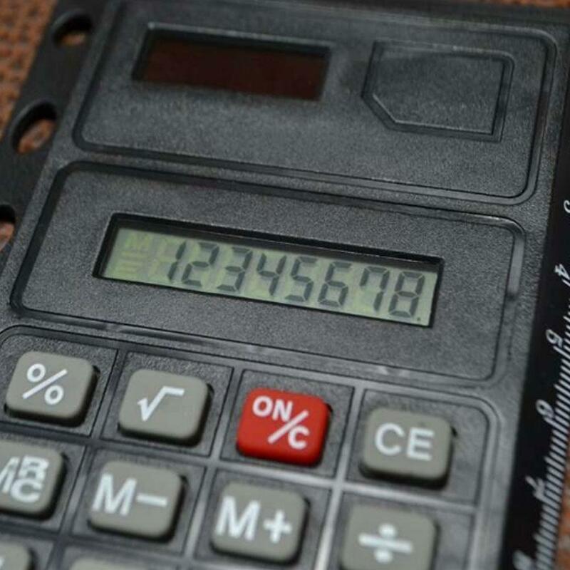 Bloco de notas a6 loose-leaf com calculadora de 6 buracos com régua solta calculadora pasta criativa folha r9q3